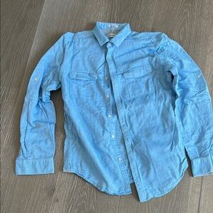 Calvin Klein Sky Blue Textured Shirt